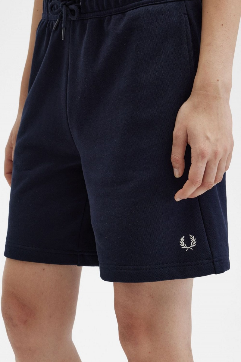 Fred Perry Sweat Women's Shorts Navy | ZLXBO8175