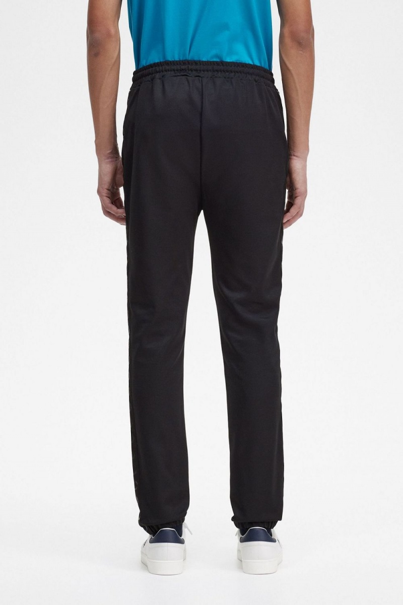 Fred Perry Taped Track Men's Pants Black | ENUWY2163