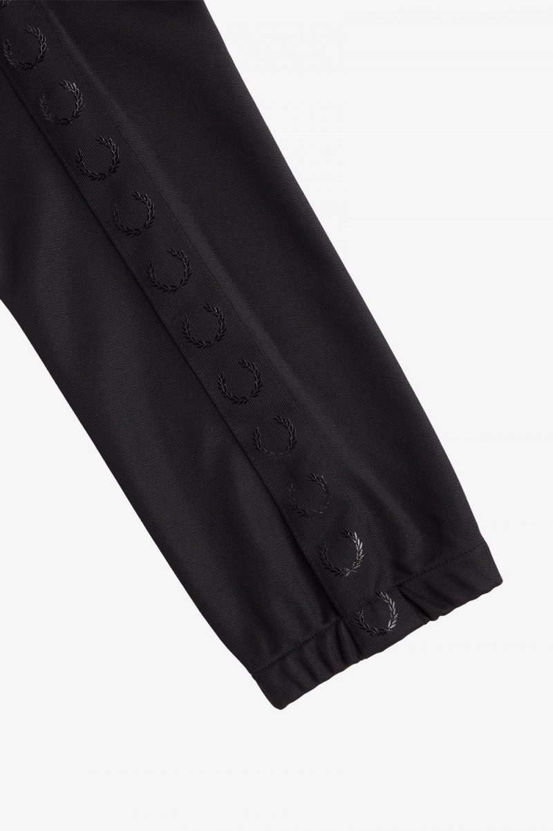 Fred Perry Taped Track Men's Pants Black | ENUWY2163