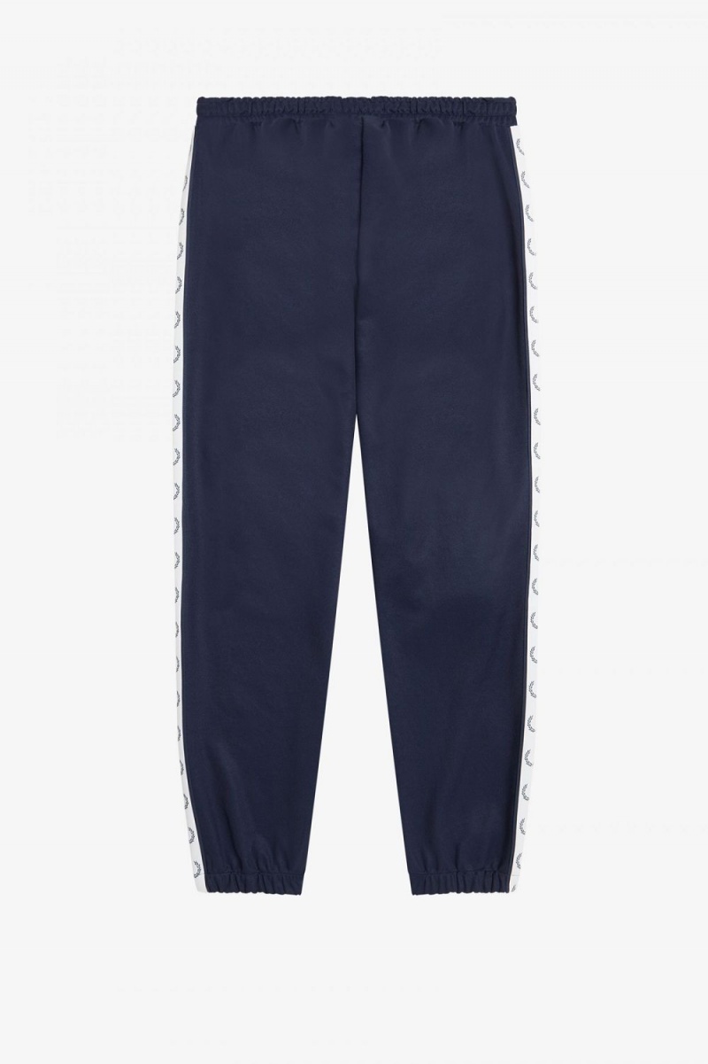 Fred Perry Taped Track Men's Pants Carbon Blue | CJBNS5036