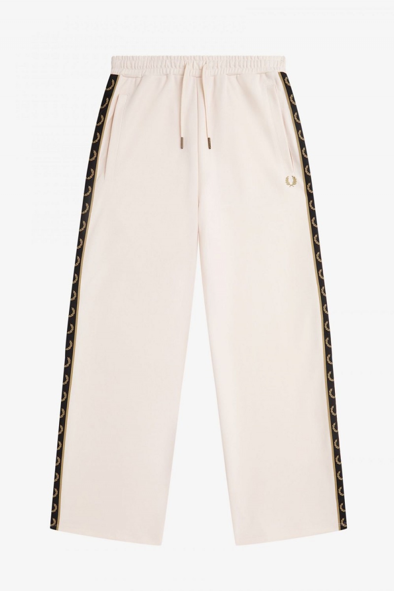 Fred Perry Taped Track Women's Pants Silky Peach | DJUBE2709