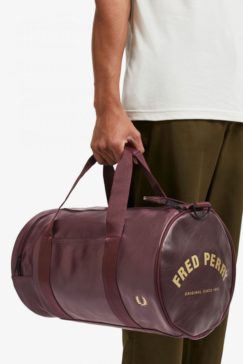 Fred Perry Tonal Barrel Men's Bags Brown | LJOHX7823