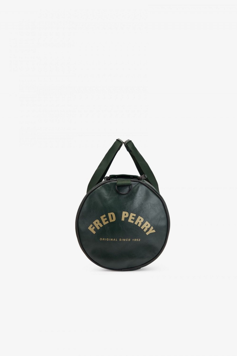 Fred Perry Tonal Barrel Men's Bags Dark Green | TKRPM3812