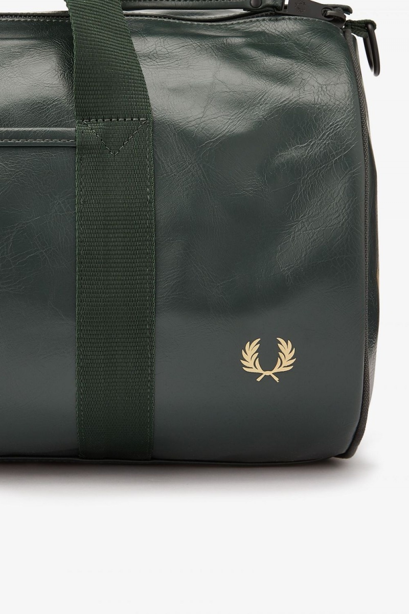 Fred Perry Tonal Barrel Men's Bags Dark Green | TKRPM3812