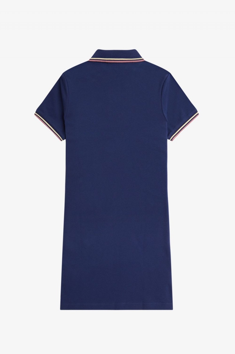 Fred Perry Twin Tipped Shirt Women's Dress French Navy | LQEPN1534