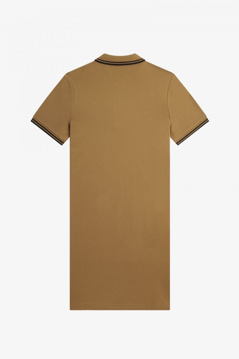 Fred Perry Twin Tipped Shirt Women's Dress Brown | APYRB7516