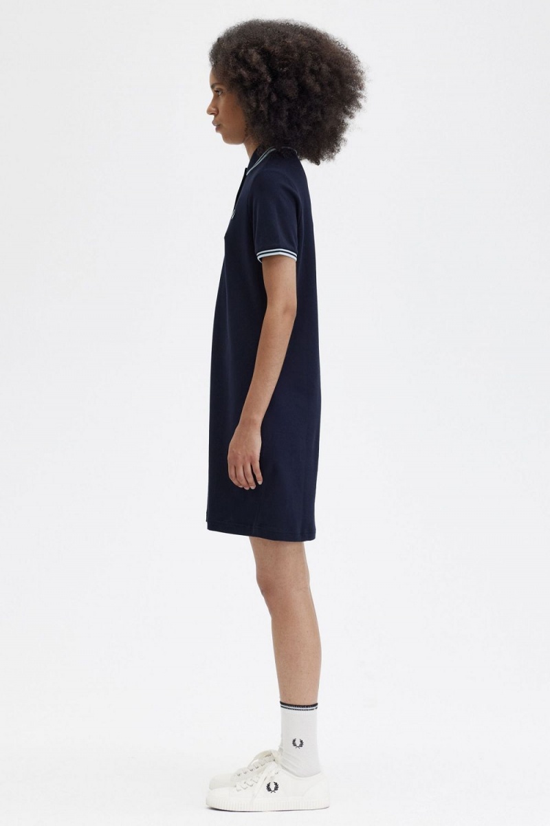 Fred Perry Twin Tipped Women's Dress Navy | OZYHX9460