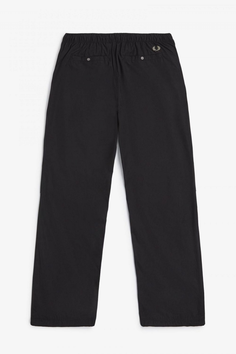 Fred Perry Utility Men's Pants Black | MXOFJ0526