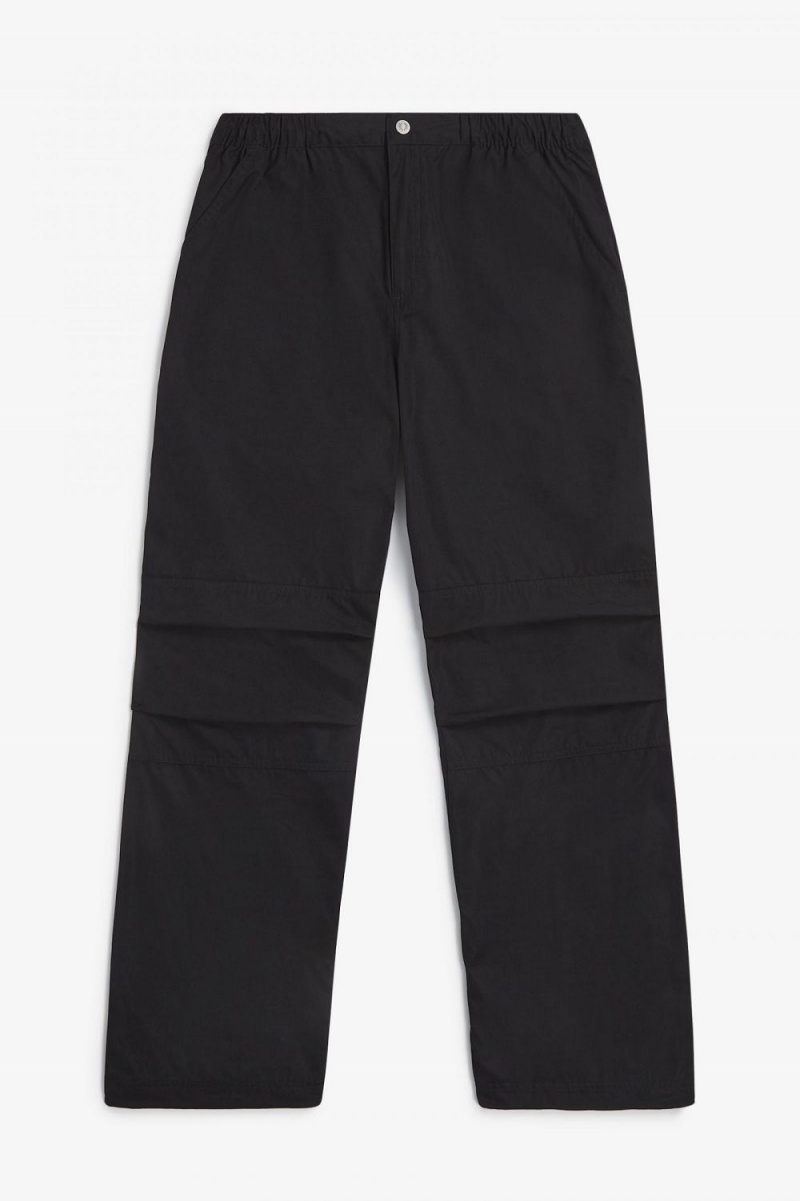 Fred Perry Utility Men\'s Pants Black | MXOFJ0526