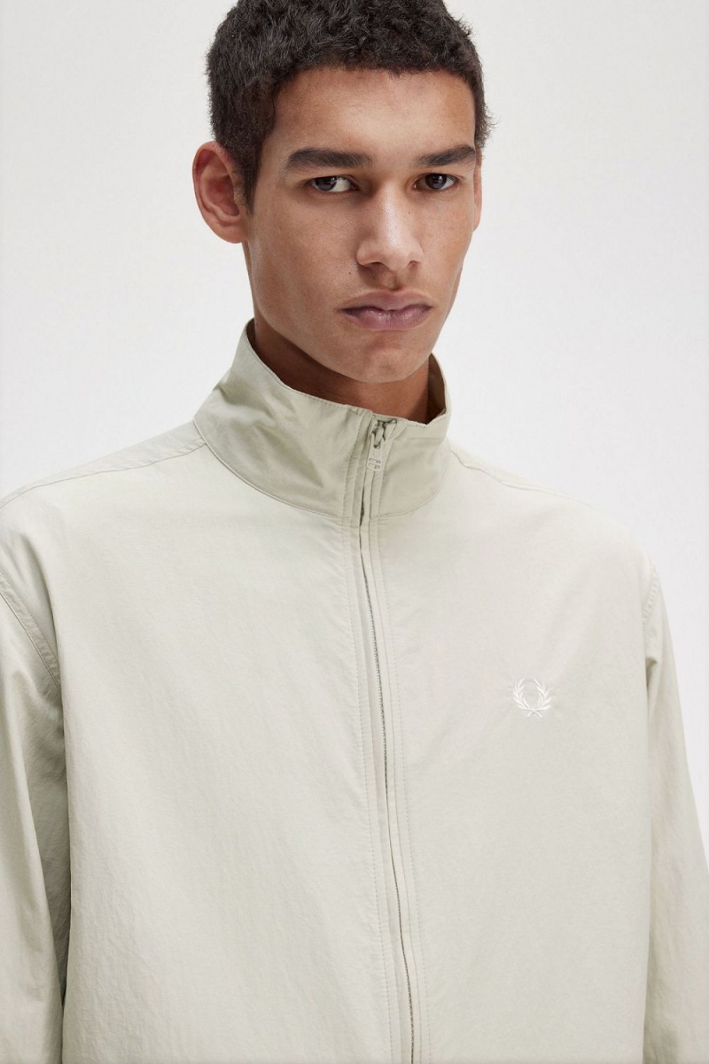 Fred Perry Woven Track Men's Jackets Light Mint | LQTRZ0948