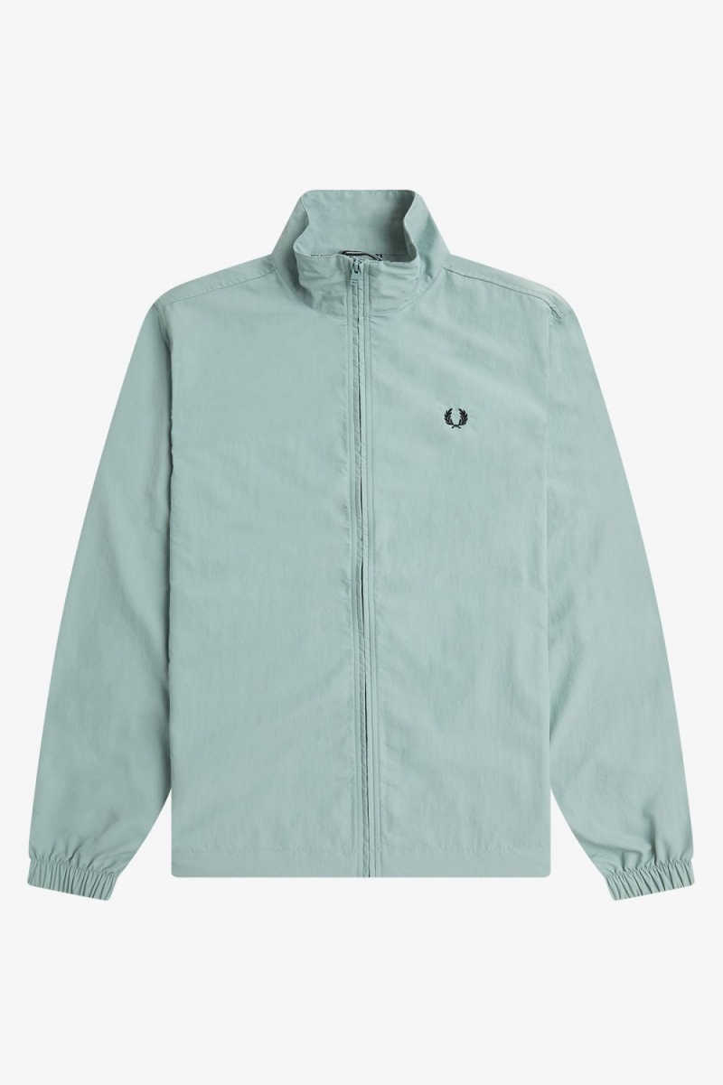 Fred Perry Woven Track Men's Jackets Silver Blue | SRMIT5840